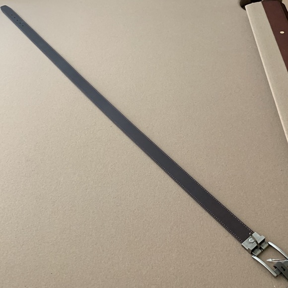 🆕 BOCONI Reversible Leather Belt - Brown/Tan - Size 44 - Picture 7 of 7